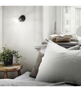 1 Light Wall Light Black - 2