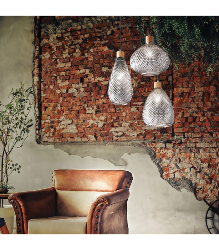 Indoor Dome Ceiling Pendant Lamp 1 Light Grey, E27 - 2