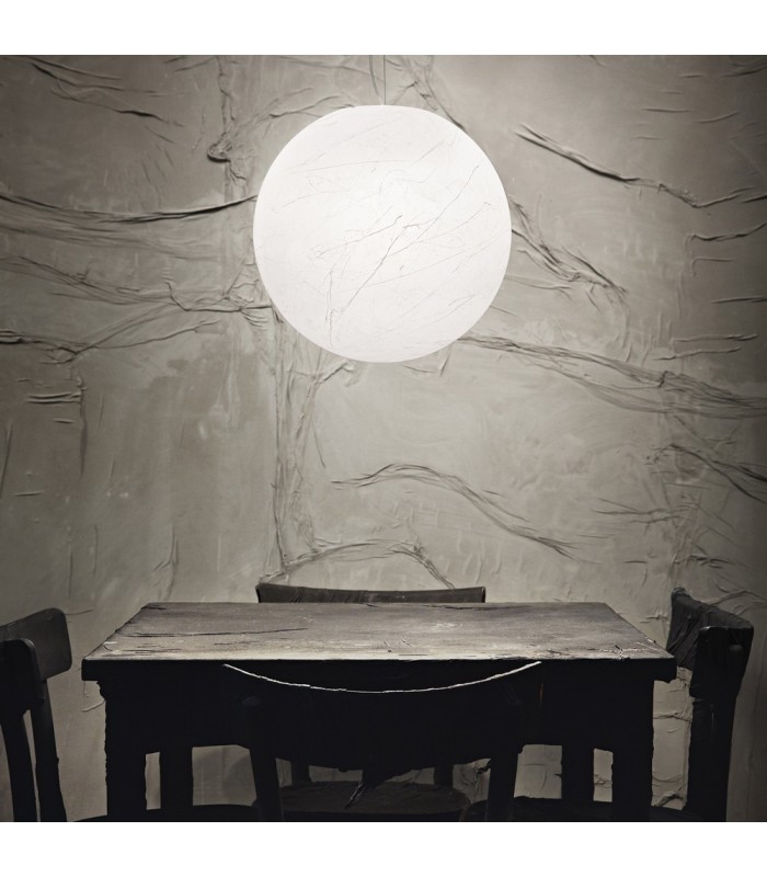 Indoor Globe Ceiling Pendant Lamp 1 Light White, E27 - 2