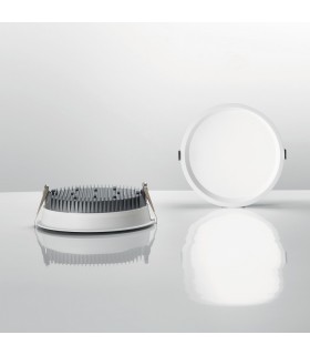 Integrated LED Indoor 30W Recessed Downlight Lamp White 4000K - 2