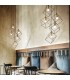 Indoor 5 Lights Cage Cluster Drop Ceiling Pendant Lamp Black, E27 - 2