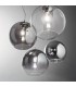 Indoor Dome Ceiling Pendant Lamp 1 Light Chrome, E27 - 2