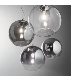Indoor Dome Ceiling Pendant Lamp 1 Light Chrome, E27 - 2