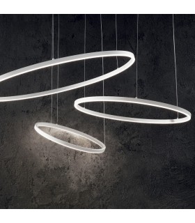 Integrated LED Circle Ceiling Pendant Lamp 1 Light White 3000K - 2