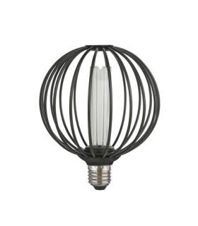 Globe Wire Lamp Black Metal-2