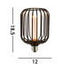 Drum Wire Lamp Black Metal