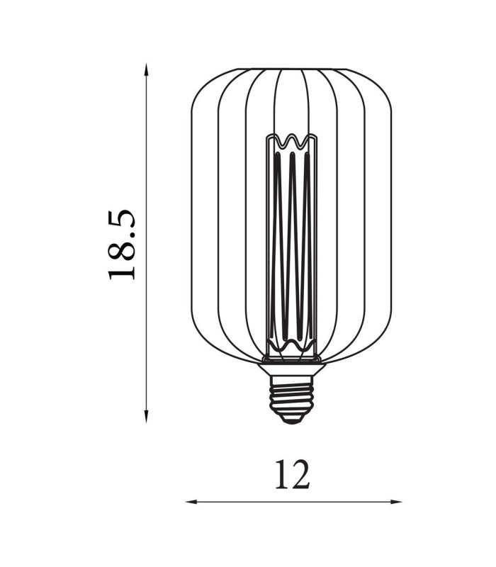 Drum Wire Lamp Black Metal