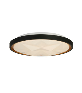 Satellite LED Flush Light Black with Star Effect Diffuser-1