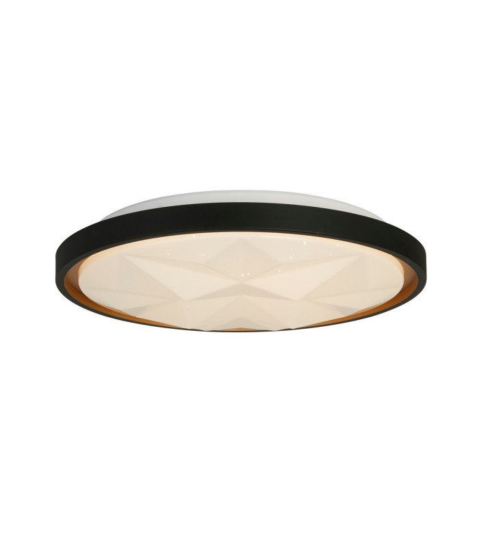 Satellite LED Flush Light Black with Star Effect Diffuser-1