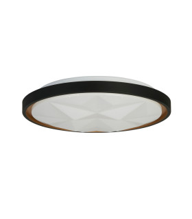 Satellite LED Flush Light Black with Star Effect Diffuser-2