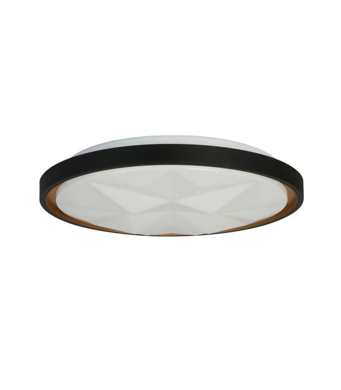 Satellite LED Flush Light Black with Star Effect Diffuser-2