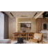 Mod LED Celling Pendant Satin Brass Metal Opal Acrylic & Clear Gla-4