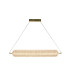 Capsule LED Convertible Celling Pendant Satin Brass Metal and Acryl-1