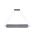 Capsule LED Convertible Celling Pendant Satin Brass Metal and Acryl-2