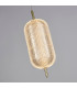 Capsule LED Celling Pendant Satin Brass Metal and Acrylic Shade-3