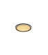 Luna LED Flush Light Sand Black Metal & Gold Plastic Diffuser-1