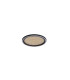 Luna LED Flush Light Sand Black Metal & Gold Plastic Diffuser-2