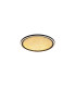 Luna LED Flush Light Sand Black Metal & Gold Plastic Diffuser-1