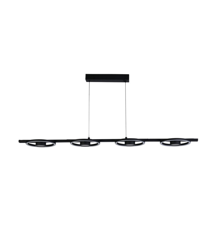 Space 4 Light LED Bar Celling Pendant Black Metal-2