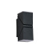 Montana LED Outdoor Up Down Wall Lamp Black-2