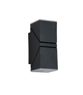 Montana LED Outdoor Up Down Wall Lamp Black-2