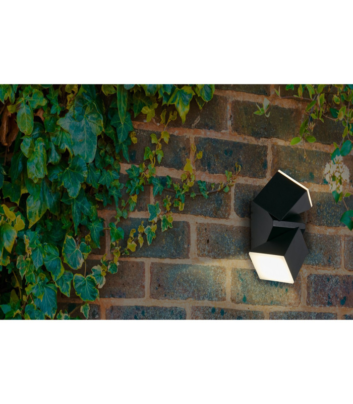 Montana LED Outdoor Up Down Wall Lamp Black-4