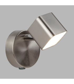 Quad Spotlight Wall Lamp Satin Silver Metal-2