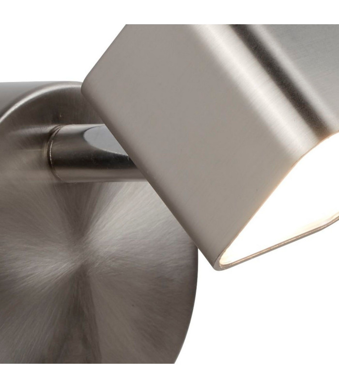 Quad Spotlight Wall Lamp Satin Silver Metal-3