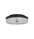Cyprus LED Flush Light Black Metal and Clear Acrylic-2