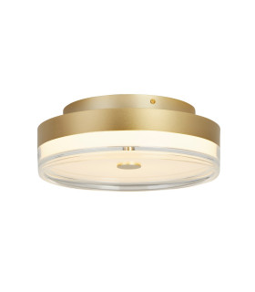Cyprus LED Flush Light Gold Metal and Clear Acrylic-1