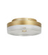 Cyprus LED Flush Light Gold Metal and Clear Acrylic-2