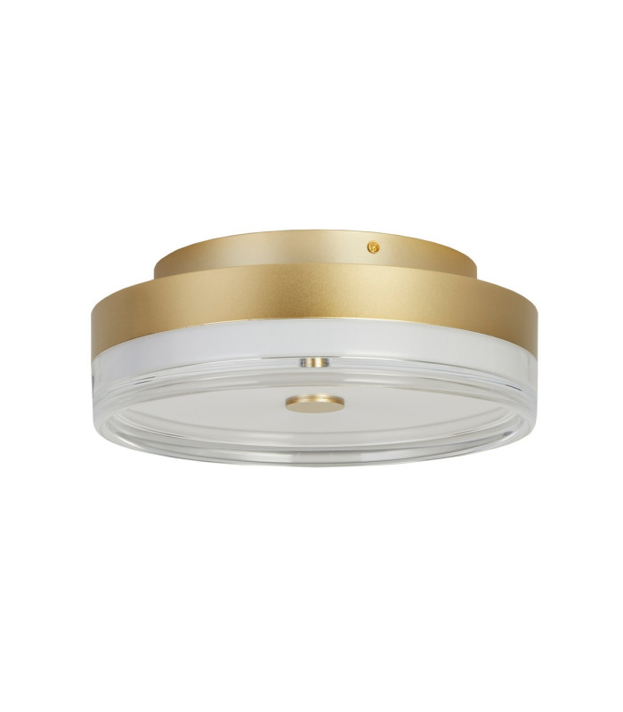 Cyprus LED Flush Light Gold Metal and Clear Acrylic-2