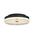 Cyprus LED Flush Light Black Metal and Clear Acrylic-1