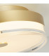 Cyprus LED Flush Light Gold Metal and Clear Acrylic-3