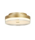 Cyprus LED Flush Light Gold Metal and Clear Acrylic-1