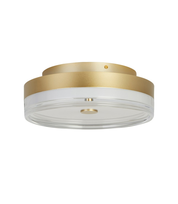 Cyprus LED Flush Light Gold Metal and Clear Acrylic-2