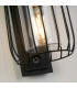 Reed 1 Light Wall Lamp with PIR  Black Metal and PC Shade-3