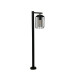 Reed 1 Light Post Light Black Metal and PC Shade-2