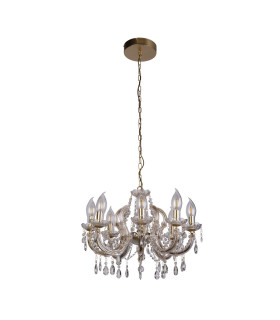 Utah Outdoor 8 Light Chandelier Gold & Crystal-2