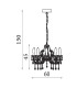 Utah Outdoor 8 Light Chandelier Gold & Crystal