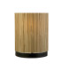 Meadow 1 Light Wall Lamp Natural Grass Shade and Black Metal-1
