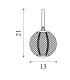 Allure Wall Lamp Satin Brass Metal & Clear Acrylic