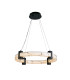 Moonbeam LED Celling Pendant Black Metal & Marbleised Resin-1