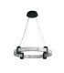Moonbeam LED Celling Pendant Black Metal & Marbleised Resin-2