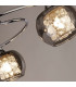 Lovell 3 Light Flush Light- Chrome Metal Smoked Glass & Crystal Glass-3