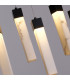 Moonbeam 10 Light Celling Pendant Black Metal & Marbleised Resin-3