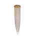 Swoop 10 Light Celling Pendant Satin Brass & Clear Crystal-1