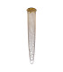 Swoop 5 Light Celling Pendant Satin Brass & Clear Crystal-1