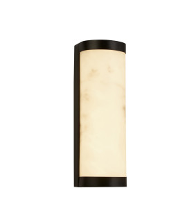 Nile LED Wall Lamp Matt Black Metal & Marbleised Resin-1