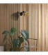 Lance Spotlight Wall Lamp Black Metal & Bamboo Shade-2